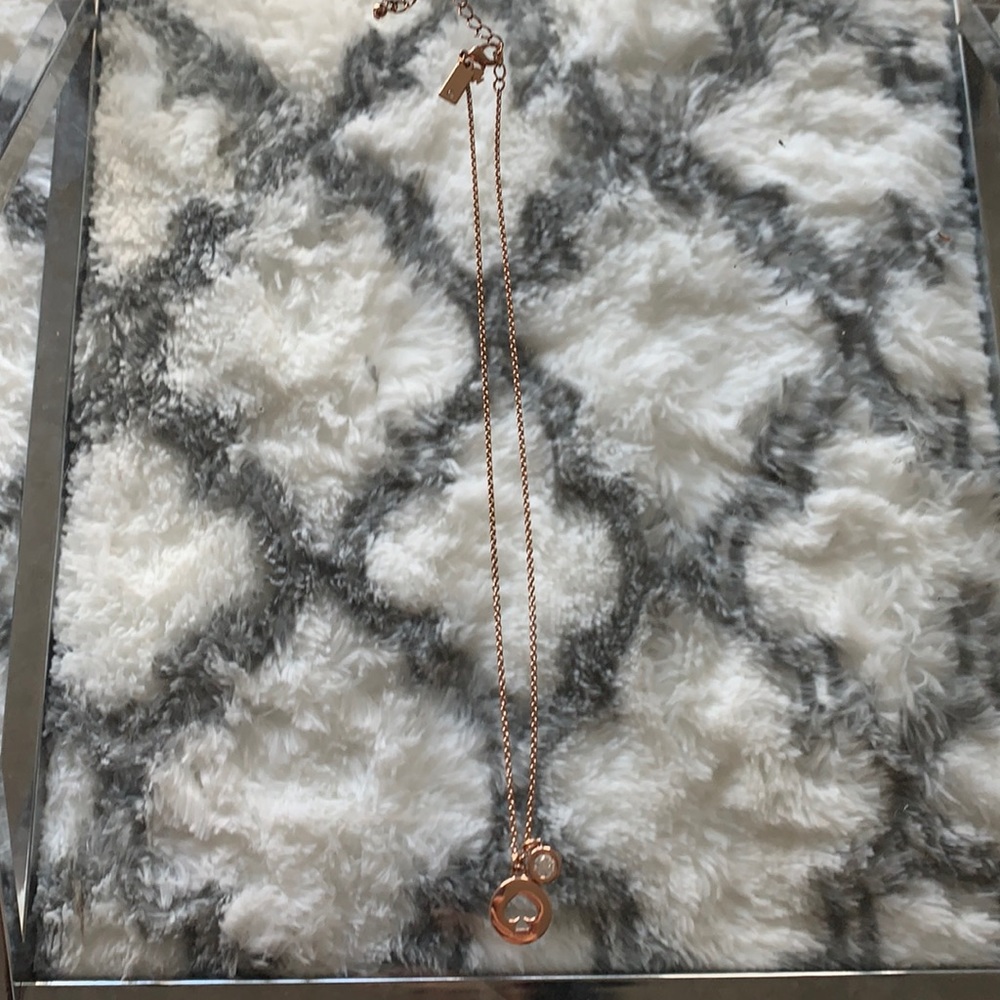 Kate spade rose gold necklace